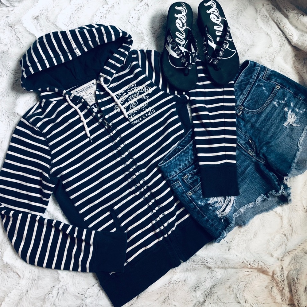 Lucky Brand Striped Sweet Things Sweatshirt